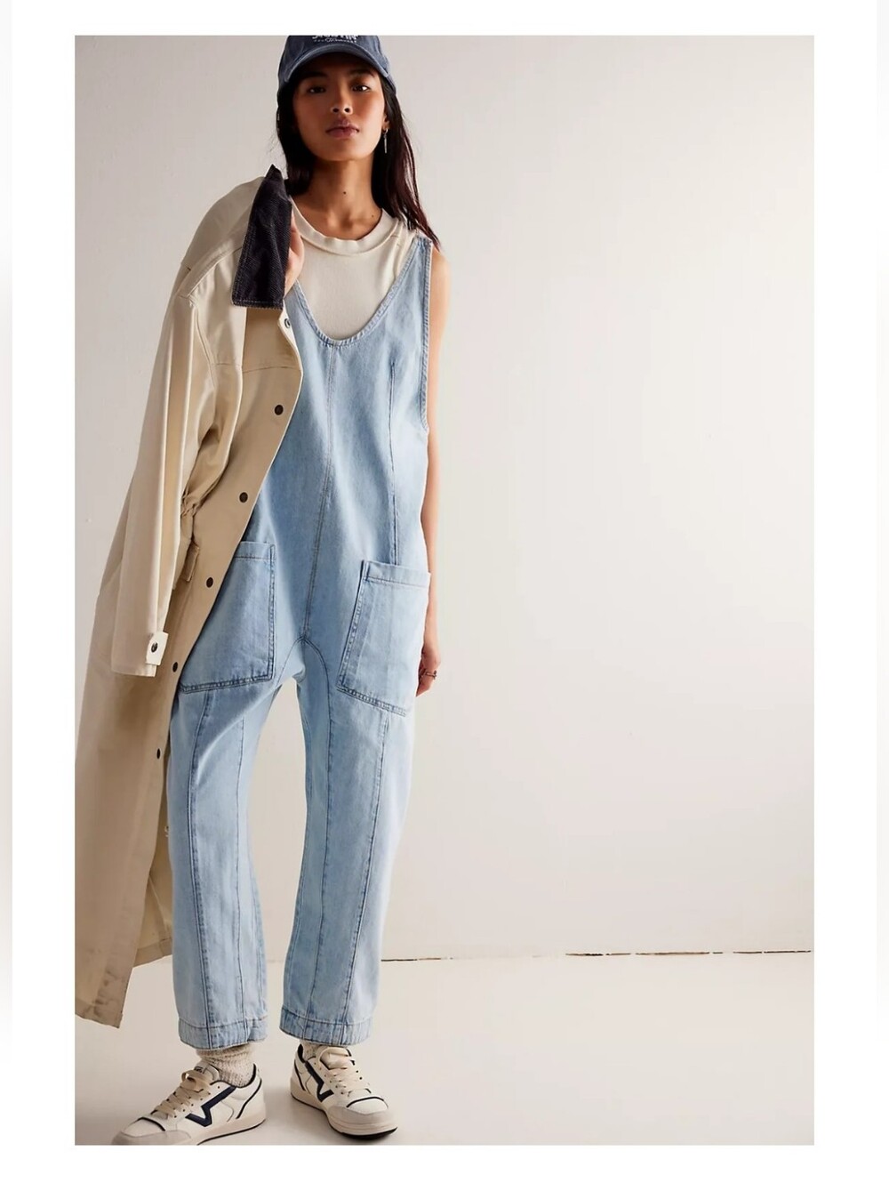 NWT S Free People High Roller Jumpsuit